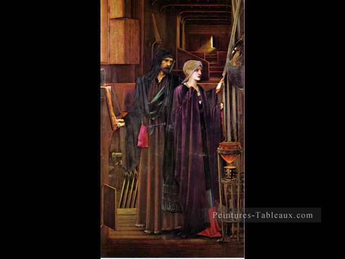 The Wizard huile sur toile Ville Musées et galeries d’art Birmingham préraphaélite Sir Edward Burne Jones Peintures à l'huile